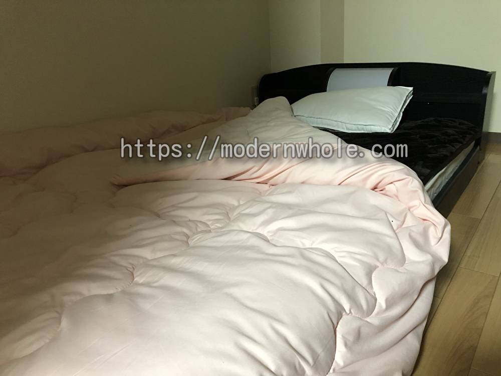 宮付きセミダブルローベッドにしてから腰の痛みも改善された